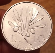 10 Lire 1949 Ulivo, Italia