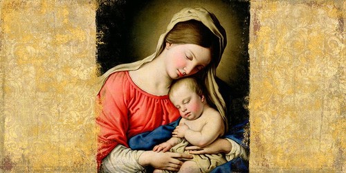 Quadro madonna con bambino - quadro,