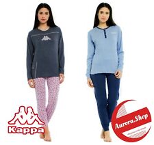 Pigiama DONNA cotone 100% manica lunga estivo KAPPA 4 varianti primaverile botto