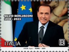 ITALIA 2024 SILVIO BERLUSCONI FRANCOBOLLO NUOVO