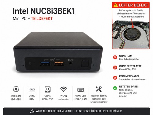 Intel nuc8i3bek1 mini pc - 🔥,