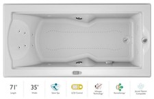 Jacuzzi FUZ7236 CRL 5IW 72" x