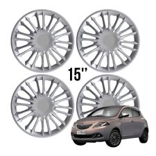 COPRICERCHI LANCIA YPSILON 15" R15 COPRIRUOTA COPPE RUOTA BORCHIE Y SET 4PZ