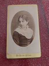 Fotografia Antica Cdv Albumina '800 Donna affascinante Livorno Ugo Bettini Regno