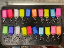 30 Targhette portachiavi Silca grandi apertura semplificata COLORI ASSORTITI