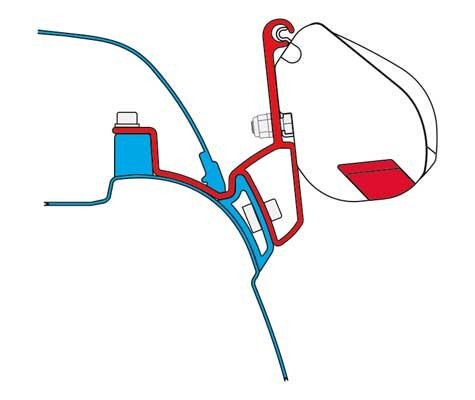 Adattatore per tendalino f35 - adattatore,
