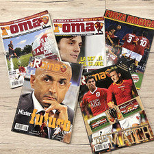 LOTTO LA ROMA MENSILE UFFICIALE AS ROMA 5 RIVISTE ANNI 2007 A 2011 🐺❤️💛 TOTTI
