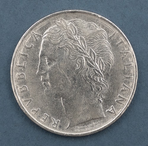 Moneta 100 lire del - moneta,