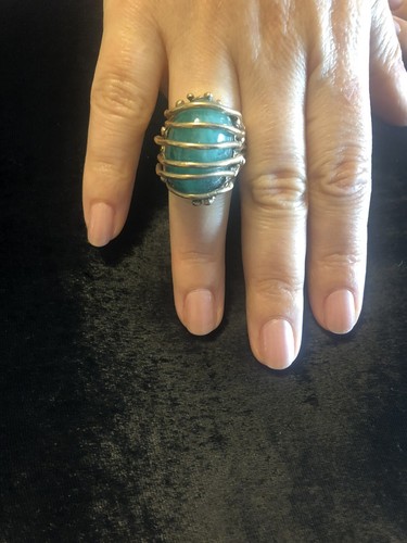 Anello bronzo con smeraldo - con,