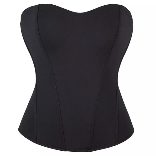 Corsetto nero scollo cuore - nero,
