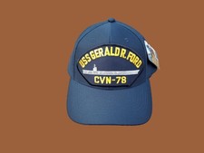 USS GERALD R.FORD CVN-78 CAPPELLO NAVE MARINA USA MILITARE UFFICIALE BERRETTO DA BALLO U.S.A 