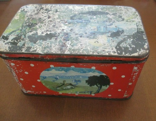Scatola latta vintage - scatola,
