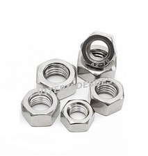 DADI IN ACCIAIO INOX A2 ESAGONALI MEDI M3 M4 M5 M6 M7 M8 M10 UNI5588 DIN934