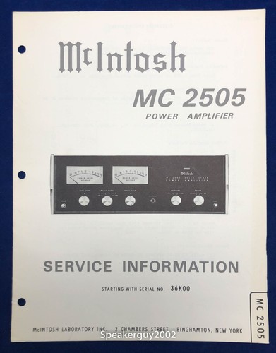 Originale mcintosh mc2505 - originale, /