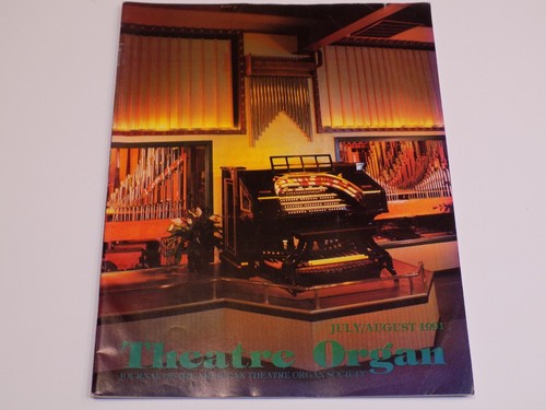 Theatre organ society magazine - society,