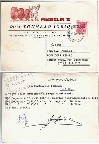 Cartolina pubblicitaria omino - cartolina, -omino