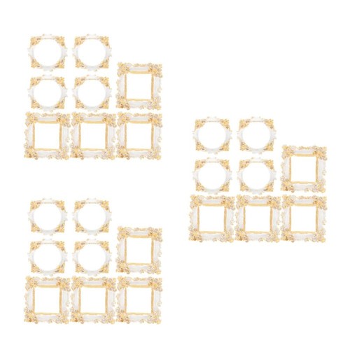 Set minuscole cornici dorate - set, 3