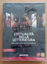 LIBRO Scuola L'ATTUALITA' DELLA LETTERATURA 1 + ANTOLOGIA DIVINA COMMEDIA Paravi