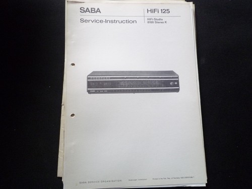 Manuale servizio originale - servizio,