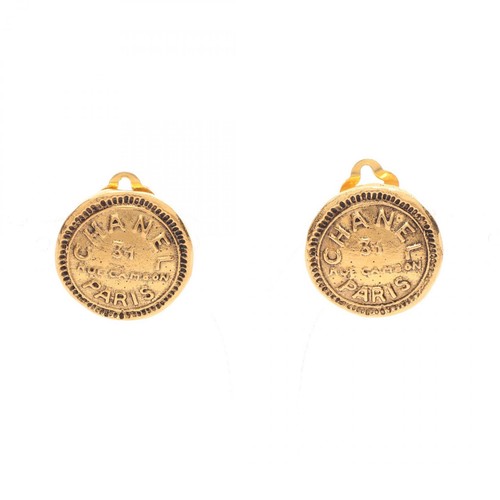 Orecchini chanel con logo - orecchini,