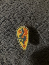 LEGO SCUDO OVOIDE DRAGO BLU ROSSO CASTLE CAVALIERI PER MINIFIGURE 2586p4c