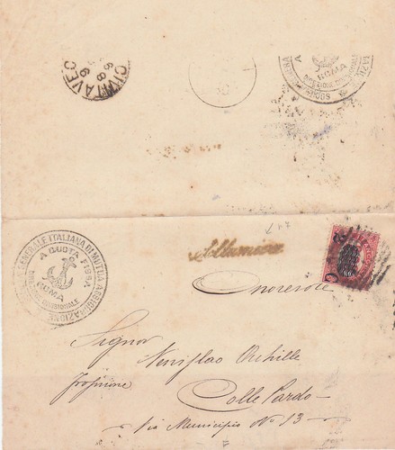 Allumiere annullo corsivo su - allumiere,