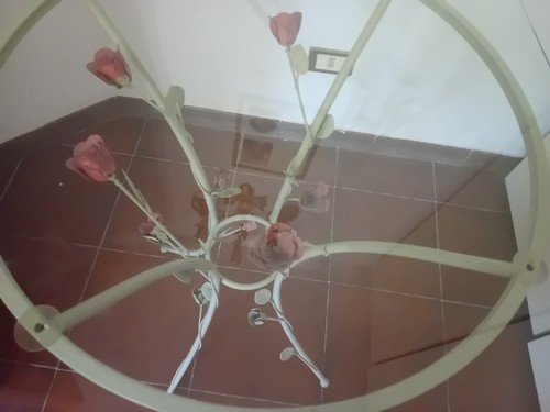 Tavolino rotondo metallo con