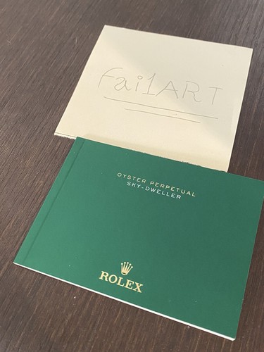 Booklet rolex sky - rolex, dweller