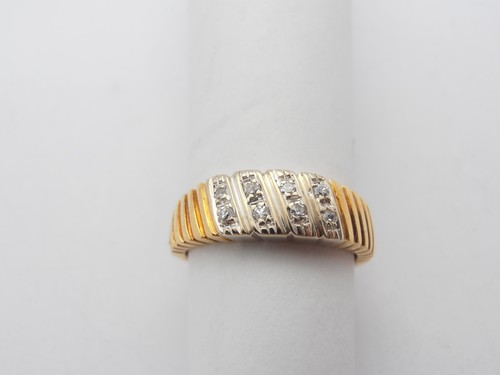 Anello oro bianco giallo - in,