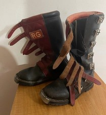 Rare 80's RG ErreGi mx boots vintage leather motocross DeCoster Alpinestars 43