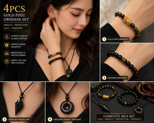 Set bracciale 4pz - bracciale,