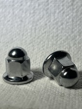 HONDA NS NSR  125  F/R COPPIA DADI SCARICO 8mm COUPLE NUT  CAP  MUFFLER OEM NOS