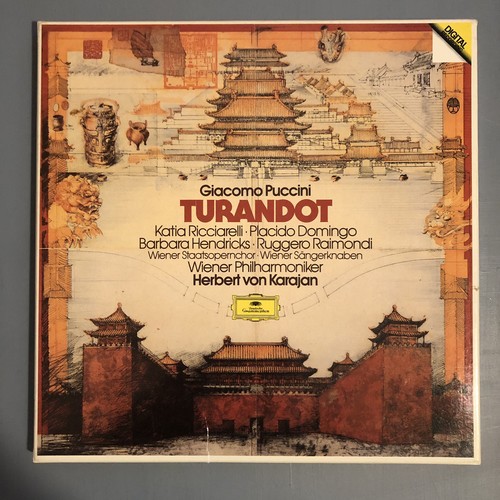Puccini turandot karajan 3lp - puccini,