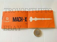 MANUALE ISTRUZIONI MISSILE MACH - X DITTA  QUERCETTI ANNI 60