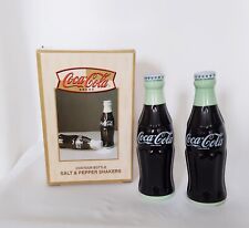 Coca Cola Bottiglia Contorno Ceramica Sale Pepe Shaker Vintage In Scatola