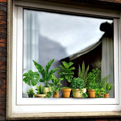 Pianta verde tropicale pvc - tropicale,