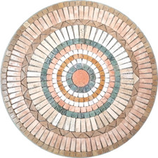 Rosone mosaico marmo su - in,