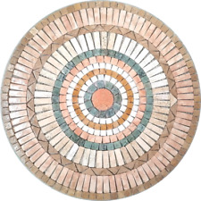 Rosone mosaico in marmo su