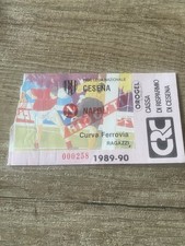Cesena-napoli biglietto/ticket 1989/90 calcio(Juventus,Inter,napoli,Milan)