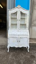 VETRINA BIANCA ANTICATA A CERA