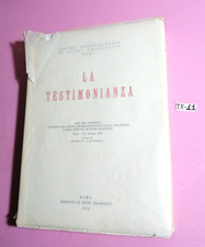 LA TESTIMONIANZA("ATTI CONV
