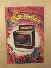Cartolina pubblicità jukebox AMI Rowe Music Merchant