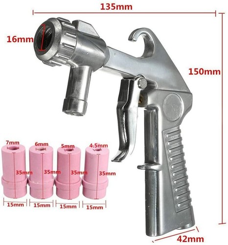 Pistola sabbiatrice con ugelli - sabbiatrice,
