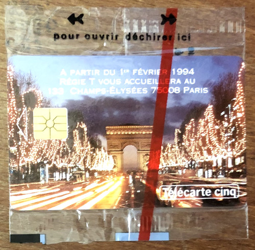 Telecarte champs elysées - 5u, champs-elysÉes