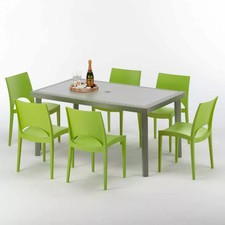 Tavolo rettangolare beige - tavolo,