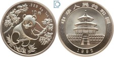 CINA 1992 - 10 Yuan - Panda -