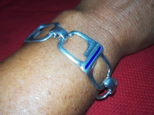 Grande bracciale argento - in,