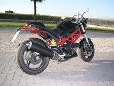 SCARICO TERMINALI SPARK OVALE CARBONIO DUCATI MONSTER 620 695 800 900ie 1000 S4