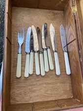 Vintage Firth Stainless Sheffield Faux Bone Cutlery