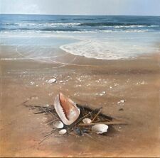 Marina II Agostino Cancogni Quadro Opera Dipinto ad Olio Su Tela PEZZO UNICO